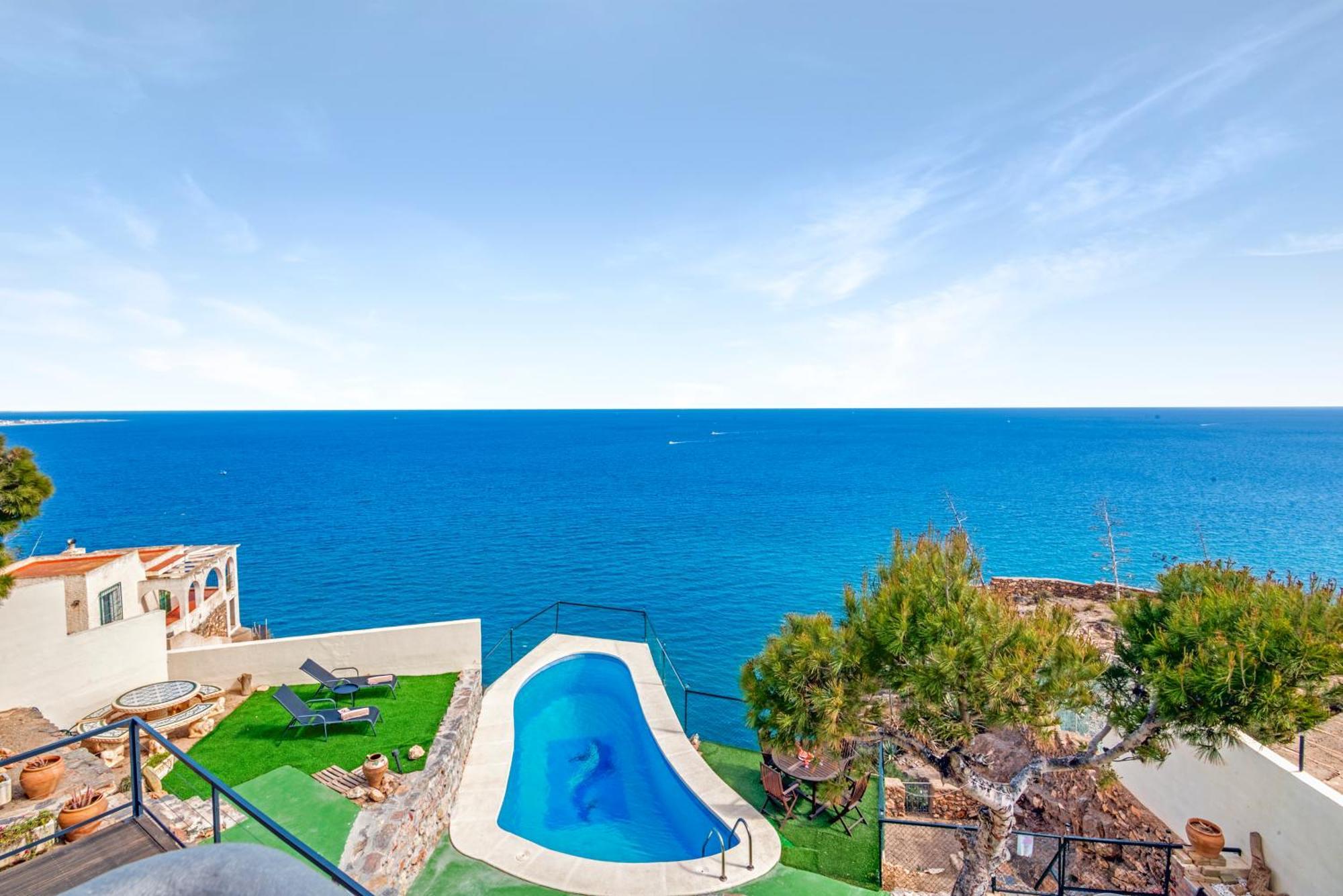 אלמריה Villa Infinity Sea Views I Pool I Bbq I Jacuzzi מראה חיצוני תמונה