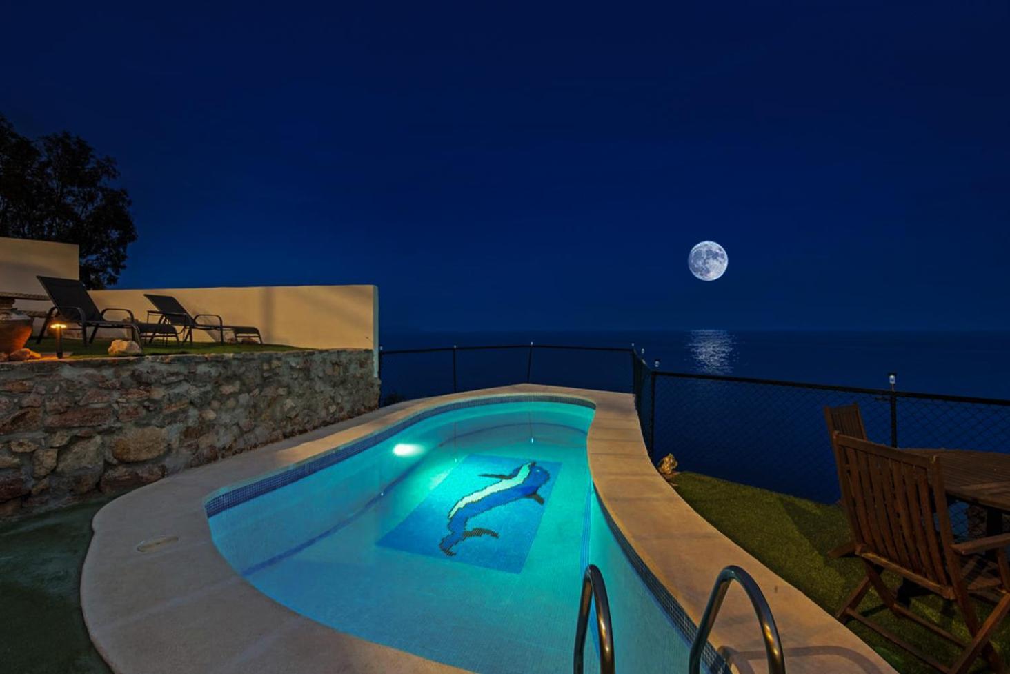 אלמריה Villa Infinity Sea Views I Pool I Bbq I Jacuzzi מראה חיצוני תמונה